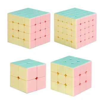 Nové Color Magic Cube Shengshou Legenda Macaron Stickerless Magic Cube 5x5x5/4x4x4/3x3x3/2x2x2 Cubing Triede Macaron Rýchlosť Kocka