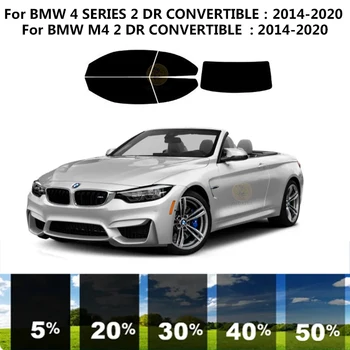 Precut nanoceramics auto UV Okno Odtieň Auta Automobilový Okno Film Pre BMW M4 F83 2 DR KABRIOLET na roky 2014-2020