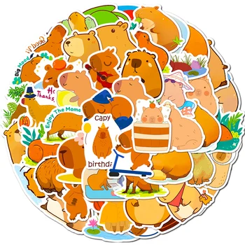 10/30/50pcs Zvierat Capybara Nálepky DIY Roztomilý Kreslený Nálepky Scrapbooking Kufor Telefón Bicykli Nepremokavé Obtlačky Zábava pre Deti