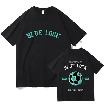 Blue Lock Týždenný Mládež Časopis Futbalový Tábor Tshirts Žien/mužov 100% Bavlna Tričká Japonské Anime T-shirts Lete O-krku VOĽNÉ
