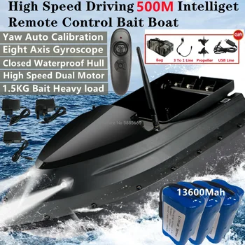 Vysoká Rýchlosť Jazdy 500M Inteligentné Diaľkové Ovládanie Návnadu Loď 1,5 KG Zaťaženie Zatáčanie Automatickú Kalibráciu Tempomat Elektrické RC Rybársky Čln