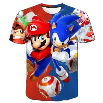 Super Mario Cosplay T Shirt Deti Oblečenie Dieťa Chlapci T-shirts detské Oblečenie, Topy Mario T-shirt Chlapec Dieťa Krátke Sleeve Tee