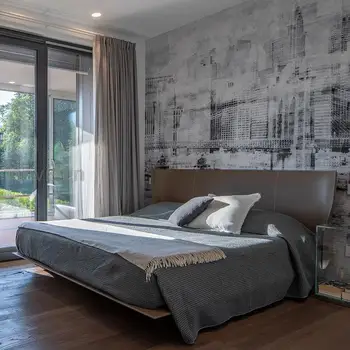 Kožené manželská posteľ svetlo luxusná posteľ minimalistický mäkká posteľ moderné high-end malý byt spálňa zmes