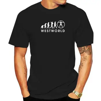 Vývoj človeka T shirt Westworld High-Tech Park Bavlna Tee tričko sci-fi Film Bežné Tričko Unisex EÚ Veľkosť