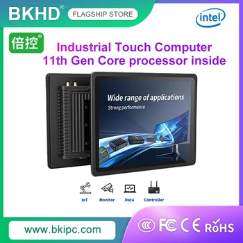 BKHD Dotykový Počítač Intel 11. Generácie Core i3 i5 i7 Vhodný pre Priemyselnú Automatizáciu internet vecí Komerčné Zariadenia Windows, Linux