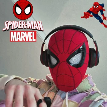 Spiderman Pokrývky Hlavy, Maska Cosplay Pohyblivé Oči Elektronické Masky Spider Man 1:1 Mascara Diaľkové Ovládanie Elastické Hračky Pre Dospelých, Deti Darček