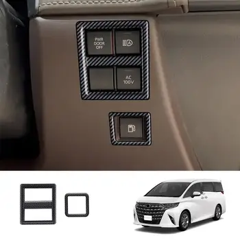 Dekoratívne Rám pre Toyota Alphard 40 Série 2023+ Multi-function Kryt Chudobných Dvere Vypnutie Svetlometov Swtich Paliva Spínač Kryt