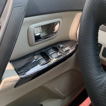 Carbon Fiber Tlačené Vozidlo, do Okna Ovládací Panel Nálepku Krytu Tvarovanie Výbava pre Mitsubishi Pajero V93 V95 V97 V98 dizajn Interiéru