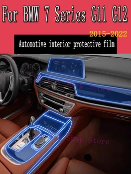 Pre BMW 7 Series G11 G12 2015-2022 Prevodovka Paneli Navigácie Automobilový priemysel Interiér TPU Ochranný Film Kryt Anti-Scratch
