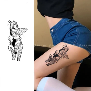 Falošné Tetovanie pre ženy Sexy Succubus Tetovanie Nálepky Anime Dočasné Tetovanie Y2k Tetovanie Nálepky Umenie Roztomilý Lacný Tovar Tatuaje Muž