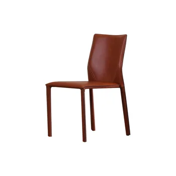 Svetlo luxusné kožené sedlo jedálenský stolička, stôl stoličky taliansky dizajn domov stoličky