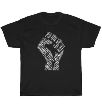 Občianske Práva Black Power Fist Pride African American Inšpiroval Tričko Unisex Darčekové dlhé rukávy