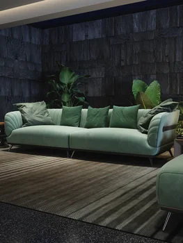 Talianske luxusné technológie textílie gauč jednoduché moderná pohovka Nordic gauč malý obývacia izba gauč online celebrity gauč