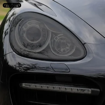 Pre Porsche Cayenne 2019 2020 2011-Na 958 Auto Svetlometov na Ochranu Odtieň Film Dym Čierny Transparentný TPU Ochranné Nálepky
