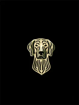 Trendy vysokej kvality roztomilý Weimaraner psa brošne a kolíky pozlátené strieborné pozlátené brošne módne šperky