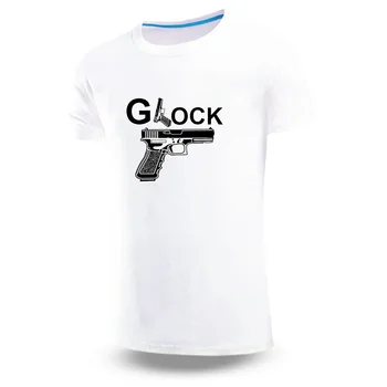 Glock Dokonalosti Streľba 2024 Lete Nové Pánske T-Shirts Voľné Šaty, Krátky Rukáv Fashion Vytlačené Pohodlné, Priedušné Topy