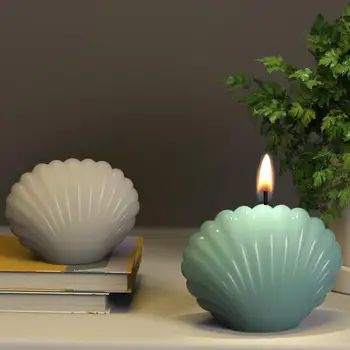 3D Ocean Shell Sviečka, Silikónové Formy DIY Aromaterapia Sviečka Sadrové Plavidlá Robiť Domáce Dekorácie Formy Ručne vyrábané Sviečky Darček