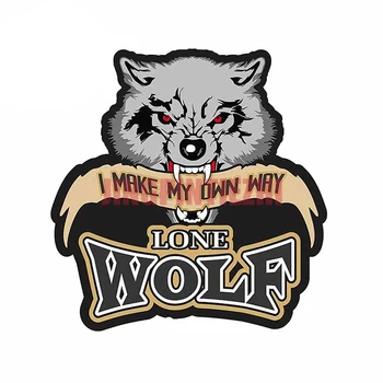 Auto Samolepky Vinyl Motocykel Odtlačkový Dekorácie Notebook Lone Wolf Som, Aby Môj Vlastný Spôsob, Ako Batožinového Priestoru Osobnosti Auto Samolepky