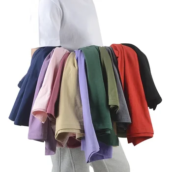 Jednofarebné okrúhlym výstrihom, krátky rukáv pánske letné voľné kovanie bavlna pol spodný rukáv tričko