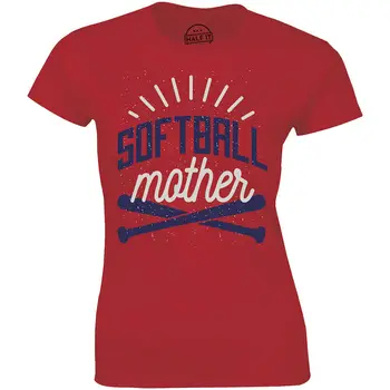 Softball Mama Vtipné Tričko Softball Deň matiek Darček Žien Premium T-shirt
