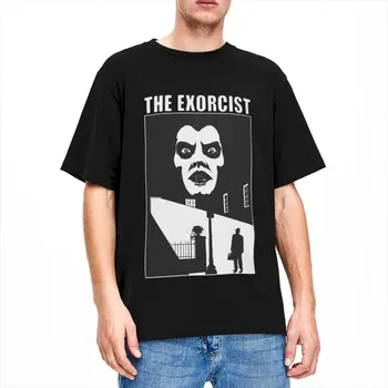 Exorcista Strašidelné Filmy T Shirt pre Mužov, Ženy, 100% Bavlna Vintage O Krk Exorcista Veriaci Tričká Krátky Rukáv Klasické Oblečenie