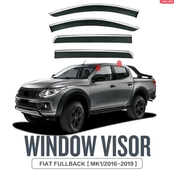 Pre FIAT Fullback Okno clonu Počasie Štít Bočné Okno Deflektor čelného skla počasie štít Auto príslušenstvo